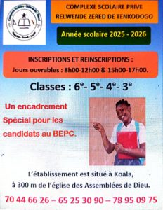 Rentrée scolaire 2025-2026 : Relwende Zered lance les…