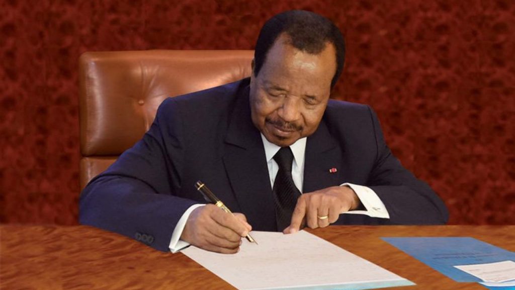 CAMEROUN : Le président Paul Biya réclame une prorogation du mandat des députés  pour une durée d’un an